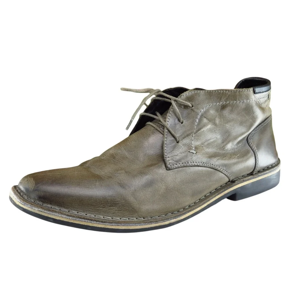 Steve Madden Boots Sz 11.5 M‎ Brown Round Toe Chukka Leather Men
